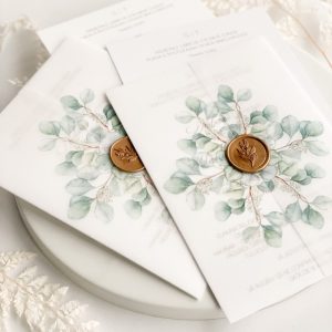 Invitatii nunta Esteepaper Buchet de eucalipt